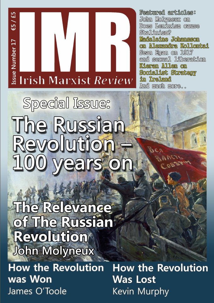 					View Vol. 6 No. 17 (2017): Irish Marxist Review 2017 Vol 6 Number 17
				