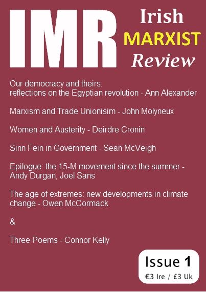 					View Vol. 1 No. 1 (2012): Irish Marxist Review 2012 Vol 1 Number 1
				